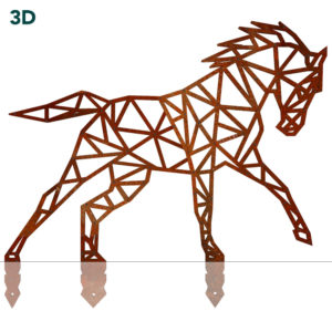 Cheval 3D dhacier