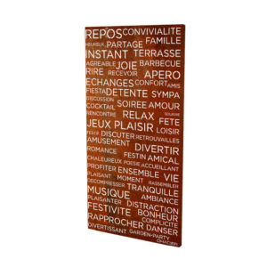 Brise vue corten mots amitié